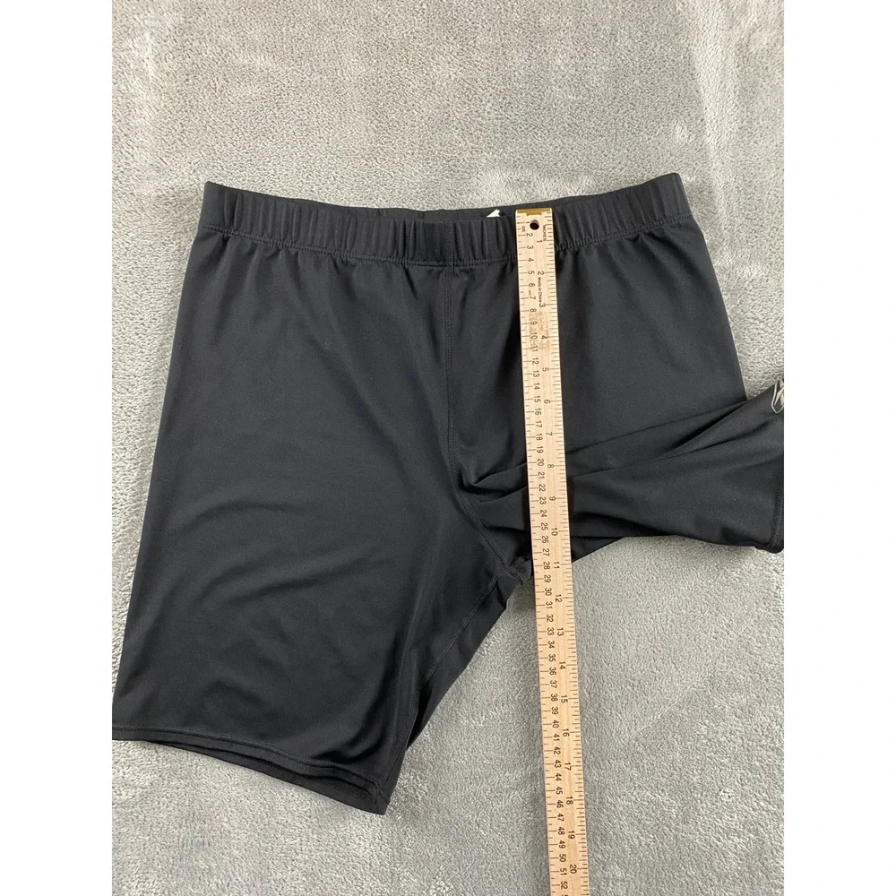 Reebok PlayDry Black Compression Biker Shorts Womens XXL Activewear Gym Training